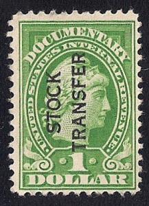 RD12 1 Dollar 1917-33 Series Stock Transfer Stamp used F