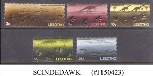 LESOTHO - 1970 PREHISTORIC DINOSAUR FOOTPRINTS - 5V - MINT NH