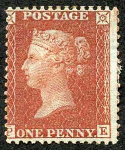 Penny Star (PE) SG29 wmk LC Perf 14 Cat £240 Blued Paper Fine M/Mint