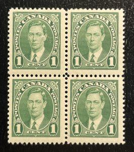 Canada #231 MLH Block of 4 (Includes Showgard Mount) 1937