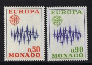 Monaco  #831-832  1972  MNH   Europa complete