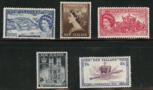 New Zealand Scott 280-4 MH* 1953 set