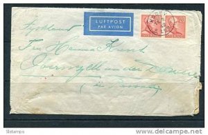 Sweden 1942 Cover Horby- Tyskland  Pair Censored