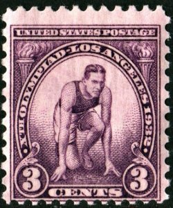 SC#718 3¢ Summer Olympics Single (1932) MNH