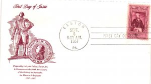 #1097 Marquis de Lafayette – FIRST Lafayette Alumni Cachet  