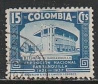 1937 Columbia - Sc 449 - used VF - 1 single - Stadium at Barranquilla