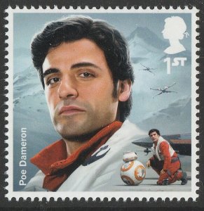 GB 4300 Star Wars Poe Dameron 1st single (1 stamp) MNH 2019 | Great Britain, General Issue Stamp / HipStamp GB 4300 Star Wars Poe Dameron 1st single (1 stamp) MNH 2019 | Great Britain, General Issue Stamp / HipStamp