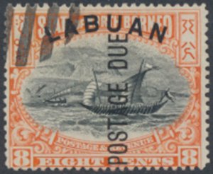 Labuan   Postage Due  SG D6b perf 14½x15   SC#  J6 * BBRC  see details & scans
