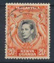 Kenya Uganda Tanganyika SG 139 perf 13¼ Used