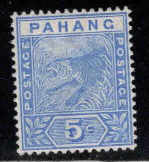 MALAYA-Pahang Scott 13 MH* tiger stamp