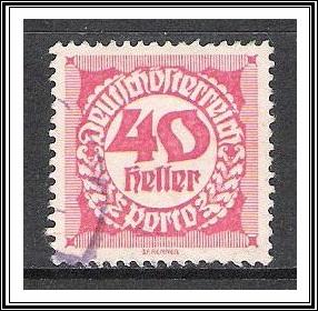 Austria #J81 Postage Due Used