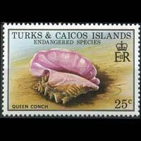 TURKS & CAICOS 1979 - Scott# 382 Queen Conch 25c NH
