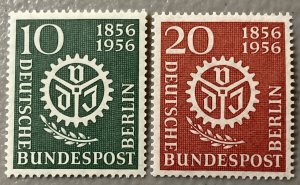 Germany-Berlin 1956 #9n140-1, Engineer Society, MNH.