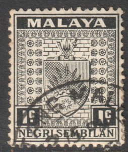 Malaya Negri Sembilan Scott 21 - SG21, 1935 Arms 1c used