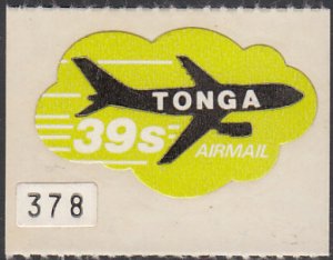 Tonga 1979 MH Sc #C272 39s Jet Airplane Control number 378