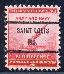 Saint Louis MO, 900-71 Bureau Precancel, 2¢ National Defense