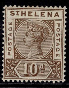 ST. HELENA QV SG52, 10d brown, M MINT. Cat £28.