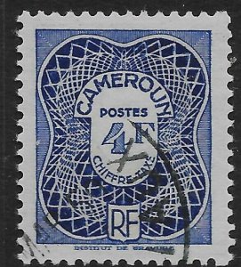 CAMEROUN (FRENCH) SGD260 1947 4f ULTRAMARINE POSTAGE DUE USED