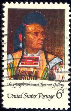 Portrait, American Indian Chief Joseph, USA SC#1364 used