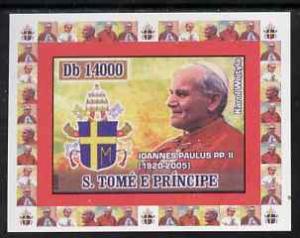 St Thomas & Prince Islands 2007 Popes individual impe...