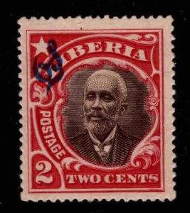 LIBERIA Scott o60 MH* Impressive official overprint stamp