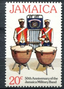 Jamaica Sc#433 MNH, 20c multi, 50th Anniv. of the Jamaica Military Band (1977)