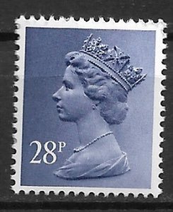 1976 Great Britain Machins #MH135 Queen Elizabeth 28p MNH