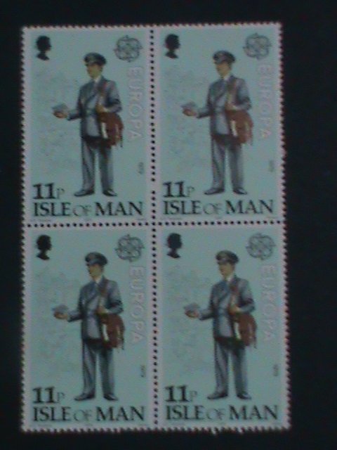 ​ISLE OF MAN-1979 SC#153-EUROPA- CONTEMPORARY MAILMAN  -MNH BLOCK OF 4-VF