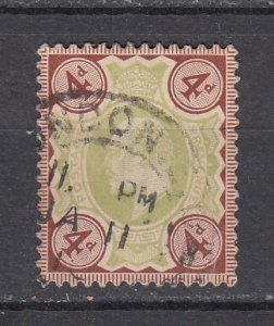 J46011, JL Stamps 1902-11 great britain used #133 king