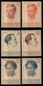 Luxembourg Scott B98-B103 Mint NH (Catalog Value $45.00)