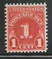 #J80 1c Postage Due Single Mint Never Hinged 