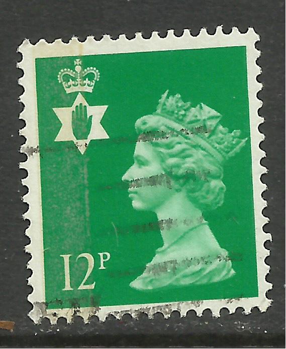 Northern Ireland GB 1986 QE2 12p Bright Emerald SG NI 35 ( G639 )