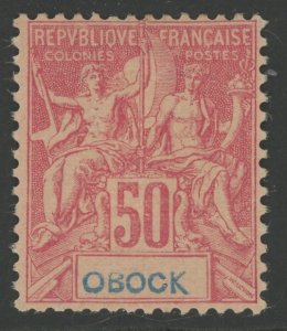 Obock 42 * mint HR small hinge thin (2306B 1033)