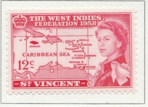 1958 British Colony ST. VINCENT 12cMH* Stamp A28P44F30229-