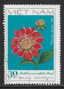 Vietnam # 1203 - Red Dahlia - used.....{KZw11}
