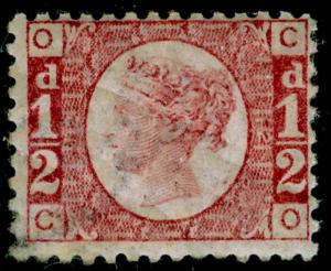 SG48, ½d rose-red plate 12, LH MINT. Cat £120. CO