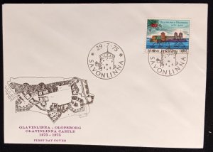 D)1975, FINLAND, FIRST DAY COVER, ISSUE, V CENTENARY OF THE FOUNDATION