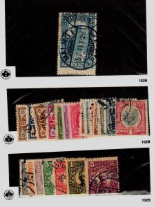 Sweden #52 to 73 USED