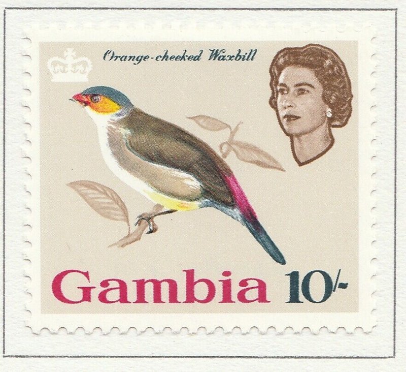 1953 GAMBIA 10s MH* Stamp A4P40F40114-