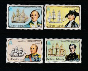 Gilbert Islands 296-299 Set MH Eplorers