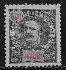 FUNCHAL 34 MINT HINGED, WITH PAPER HINGED, 1905