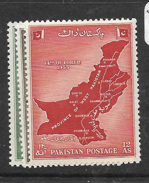 PAKISTAN (P2702B) MAP  SG 79-81  MNH