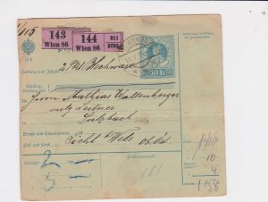 austria wein 1914 revenue stamps card  ref r13490