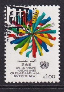 United Nations  Geneva  #106 cancelled 1982 flags 1fr