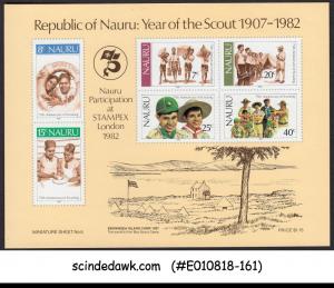NAURU - 1982 YEAR OF SCOUT 1907-1982 MINIATURE SHEET MNH