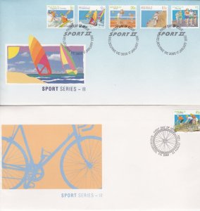 Australia 1106-1124, Sports, 6 First Day Covers