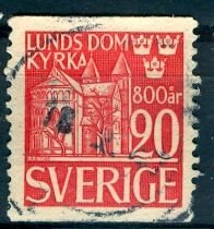 Sweden; 1946: Sc. # 370: Used Single Stamp