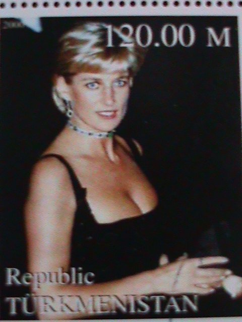 TURKMENISTAN 2000-IN MEMORIAL -PEOPLE'S QUEEN-LADY DIANA-CTO-S/S VERY FINE