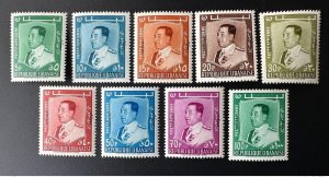 Lebanon 1960 Mi. 660 - 668 Chehab President Definitive 'OFFICIAL' Overprint-