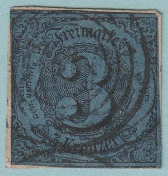 GERMAN STATES - THURN AND TAXIS 43  USED ON PIECE - NO FAULTS VERY FINE! - HVZ